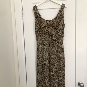 Vintage Cheetah Maxi Dress
